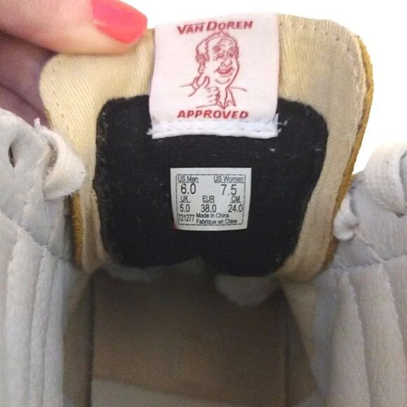 Vans Blue Red Sk8 Hi #38 Reissue 50th Anniversary Skate Sneakers W7.5 M6 - Picture 15 of 16